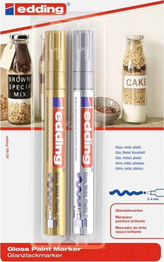 Marker olejowy połyskujący 2-4mm 2 kolory