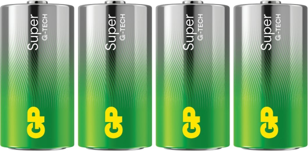 1x4 GP Super Alkaline 1,5V C Baby