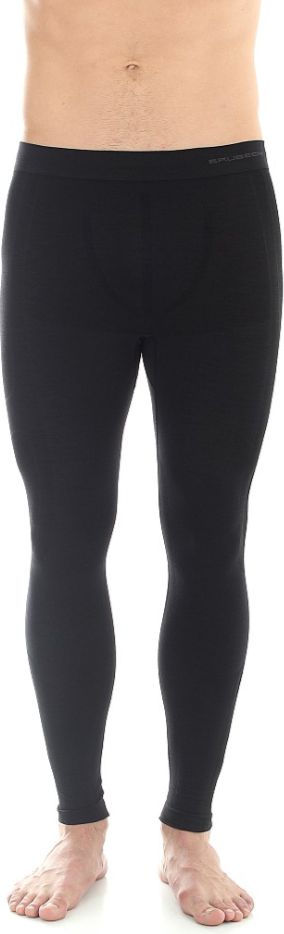 Brubeck Leginsy męskie COMFORT WOOL czarne r. XXL (LE10930)
