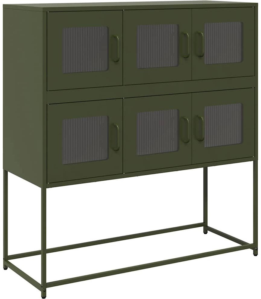 Szafka, oliwkowa, 100,5x39x107 cm, stal walcowana na zimno
