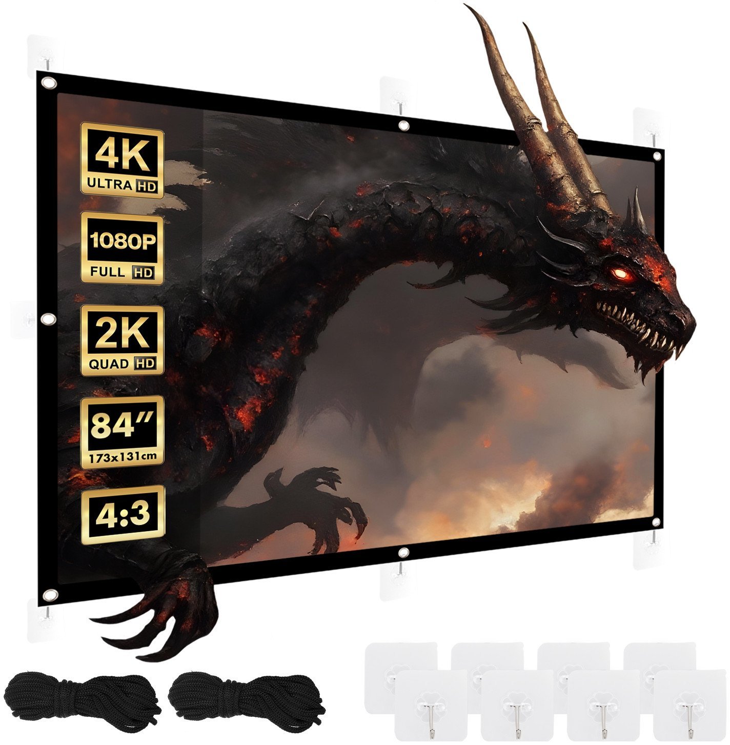 Ekran projekcyjny 84" 4:3 Maclean MC-166