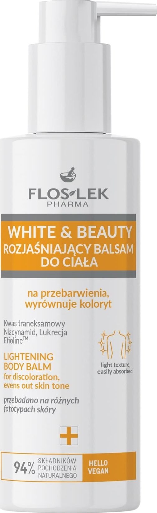 Floslek FLOSLEK PHARMA White & Beauty Rozjaśniający Balsam do ciała 175ml