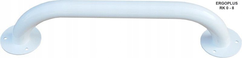Poręcz prosta biała Ergoplus 30 cm, średnica poręczy: 32mm