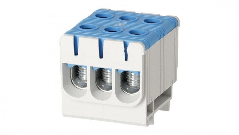 Złączka szynowa zgx 3x50 mm2 niebieska (al/cu) Gep-00055