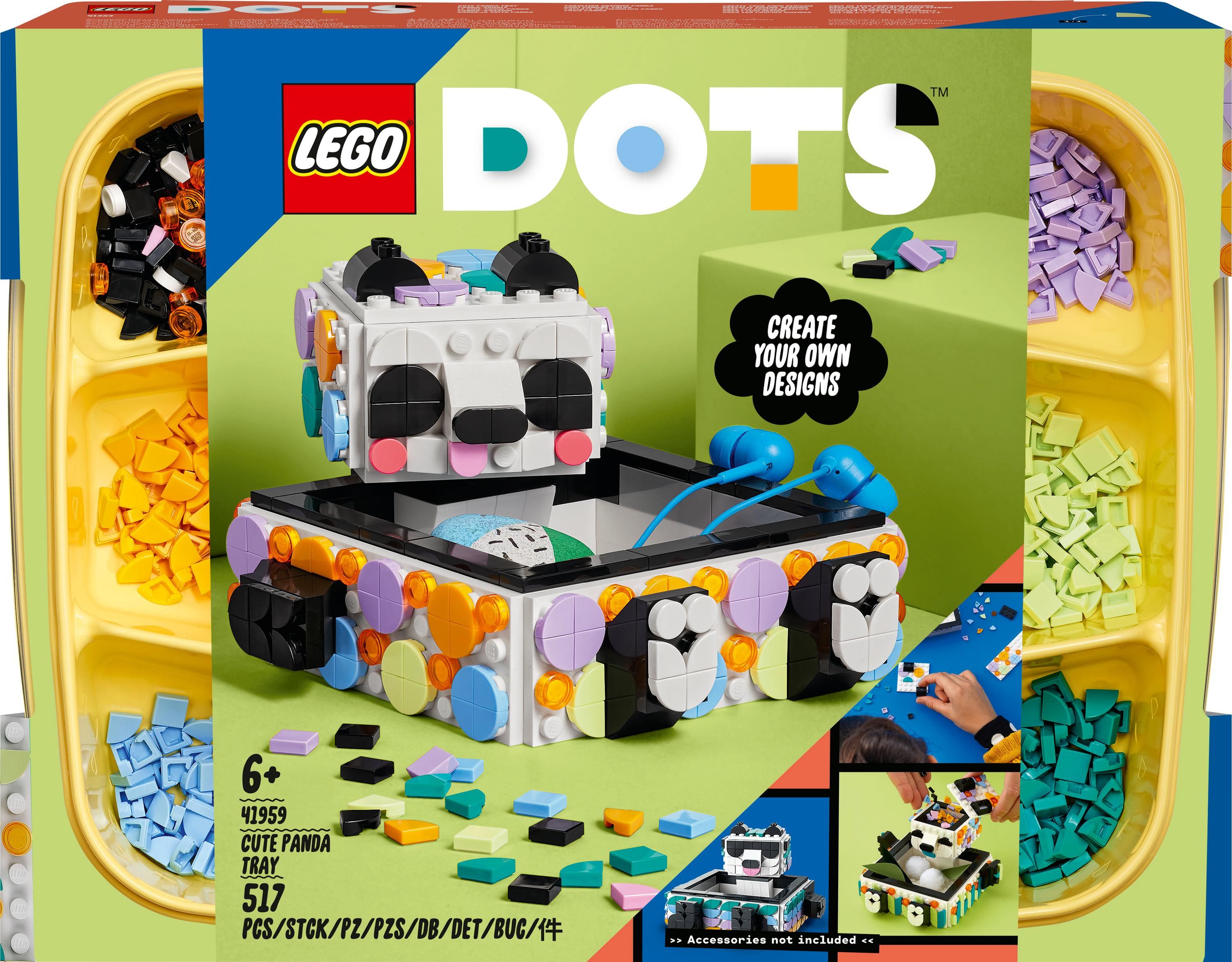 LEGO Dots Pojemnik z uroczą pandą (41959)