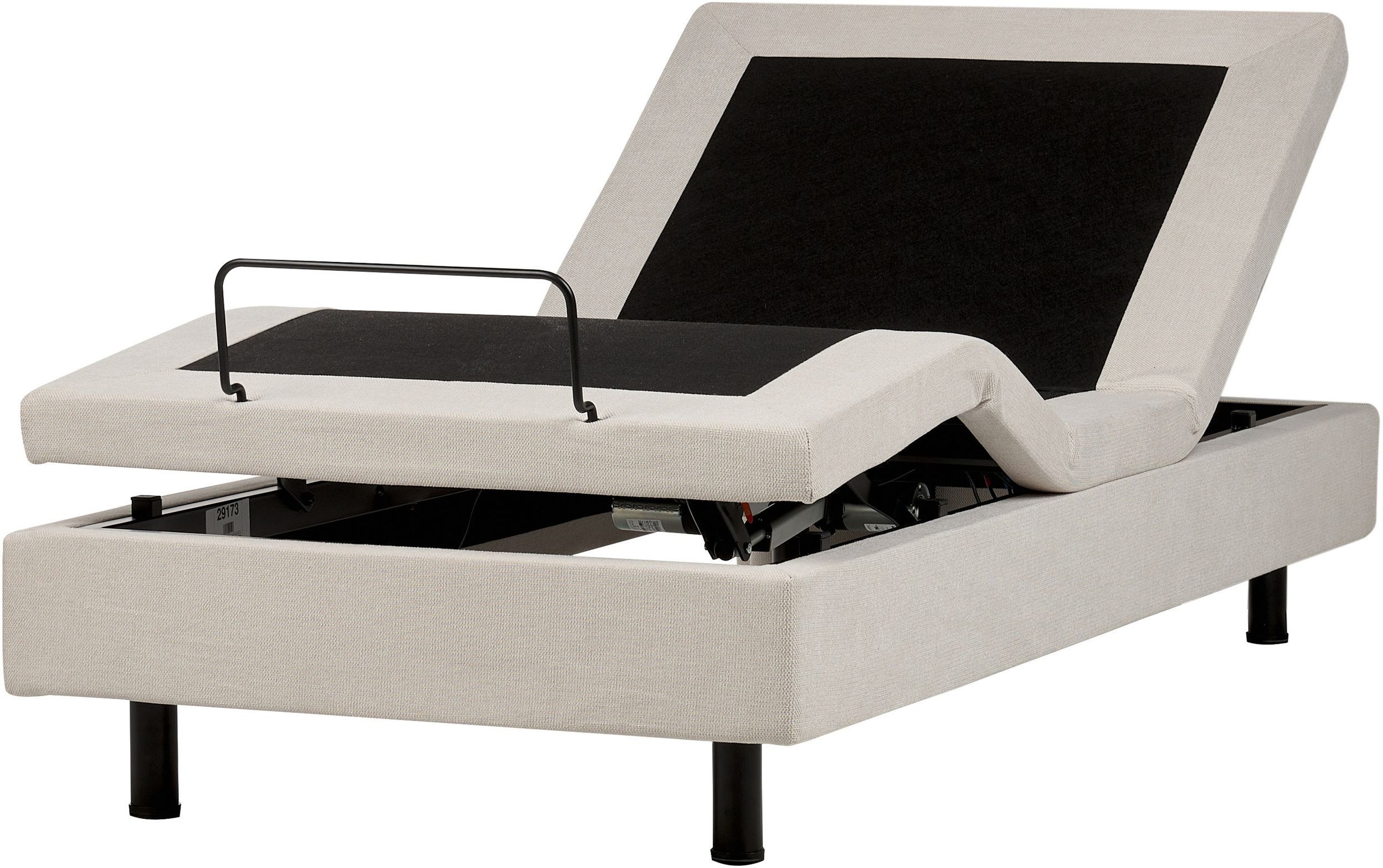 Łóżko regulowane bez wezgłowia DUKE II 90 x 200 cm Jasnobeżowy