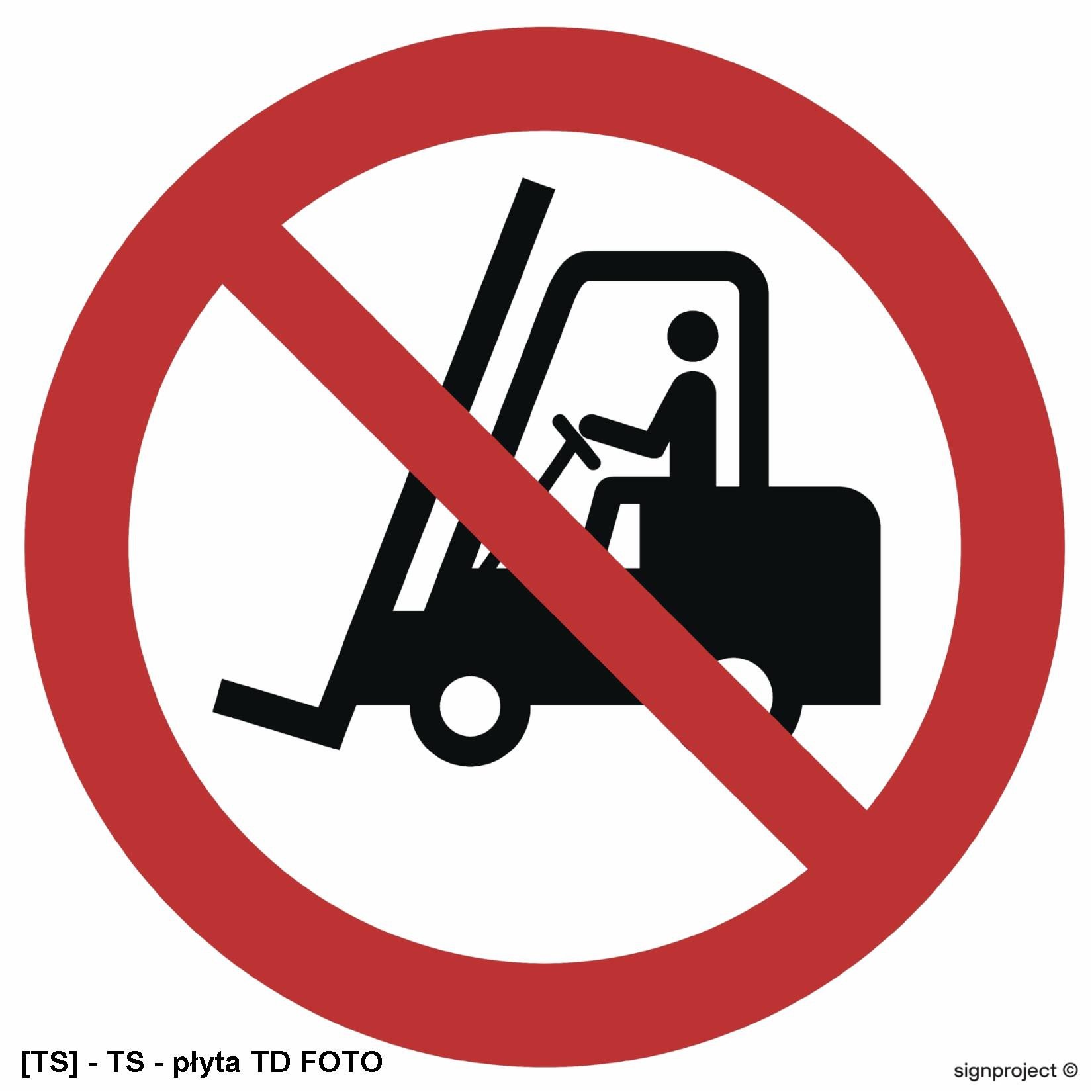 GA006 - Zakaz ruchu urządzeń do transportu poziomego 100x100