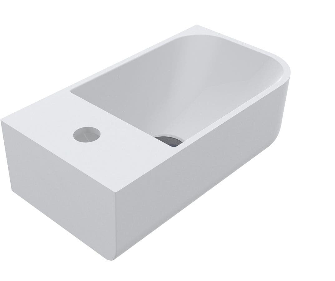 Umywalka wisząca MIRAGGIO KO R 40*22*12 Mat Biała 69125611