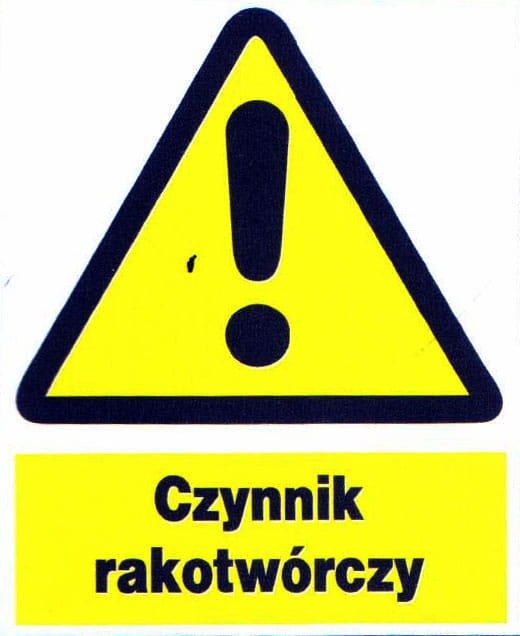 Czynnik Rakotwórczy - - Tablica 225X275 Ostrzegawcza Znak Płyta Pcv Sztywna Libres Polska Sp Zoo-19 5902082236191
