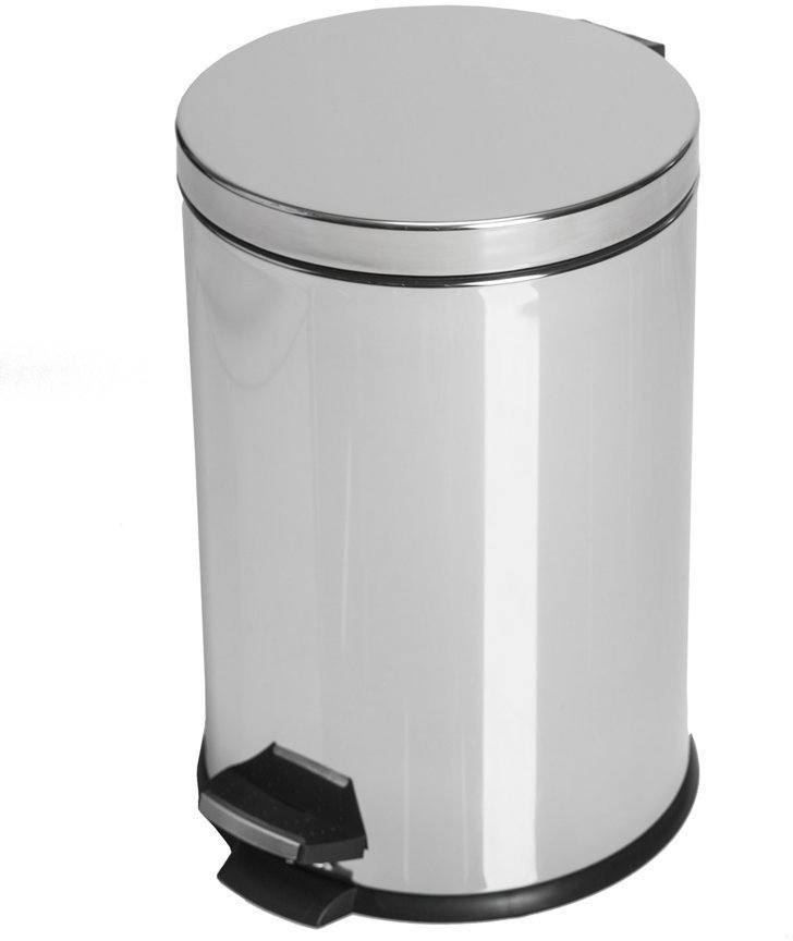 Kosz na śmieci stalowy, chromowany połysk 3L MX2046