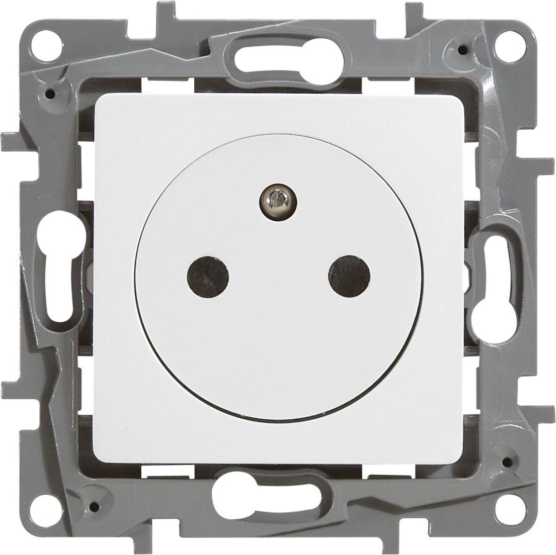 Legrand Gniazdo pojedyncze NILOE z/u 16A IP21 z przesłonami białe - 664737
