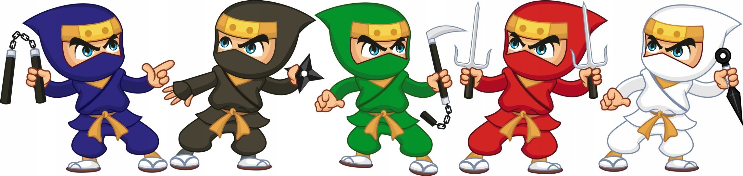 naSciane Naklejka NINJA wojownik zestaw naklejek dla dzieci