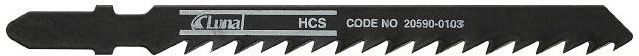 Luna Brzeszczot do wyrzynarek HCS z zębami szlifowanymi rozwartymi do drewna, 75mm, 5 szt. - 20590-0707