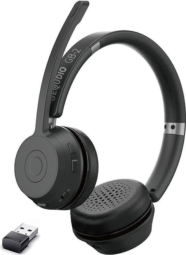 Słuchawki GEQUDIO GEQUDIO Schnurlos Bluetooth Headset GB-2 (mit USB-Adapter)