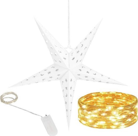 Lampki choinkowe Springos 10 LED białe ciepłe