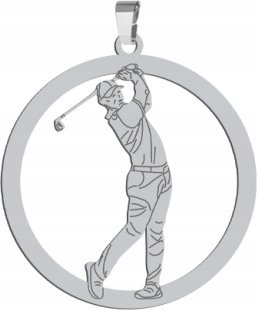 Radziszewska Jewellery Srebrna Zawieszka GOLF GRAWER DEDYKACJA