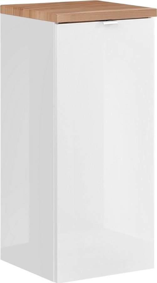 Comad Szafka łazienkowa MILANO / CAPRI 35 cm biała z koszem wisząca COMAD