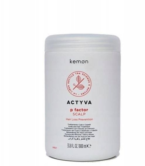 Kemon Actyva P Factor Scalp Hair Loss Prevention środek do pielęgnacji skóry głowy i włosów przeciw wypadaniu włosów, 1000 ml