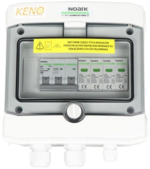 Skrzynka przyłączeniowa inwertera z ogranicznikiem przepięć AC typ 2 16A 3-F SH-55 AC