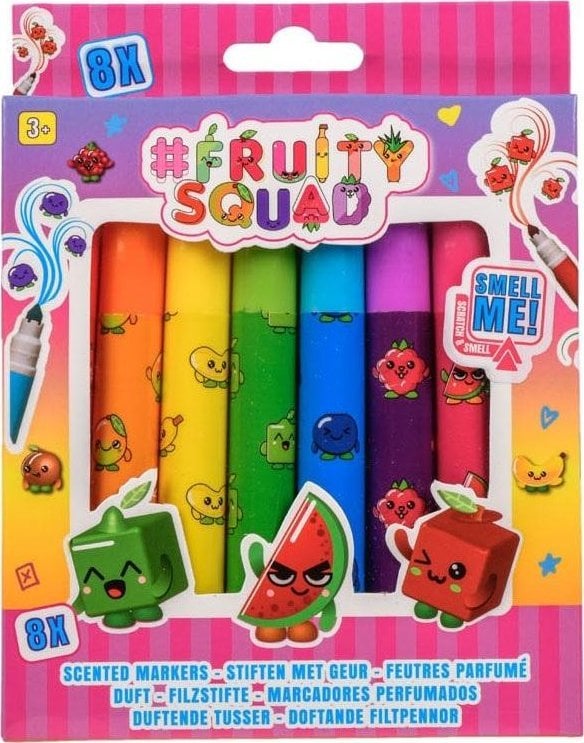 Create it! FRUITYSQUAD pachnące pisaki 8szt FS60352 03528