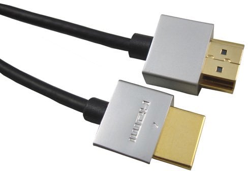 Kabel PremiumCord Kabel Slim HDMI kabel, 1m, High Speed + Ethernet (v1.4), złocone złącza