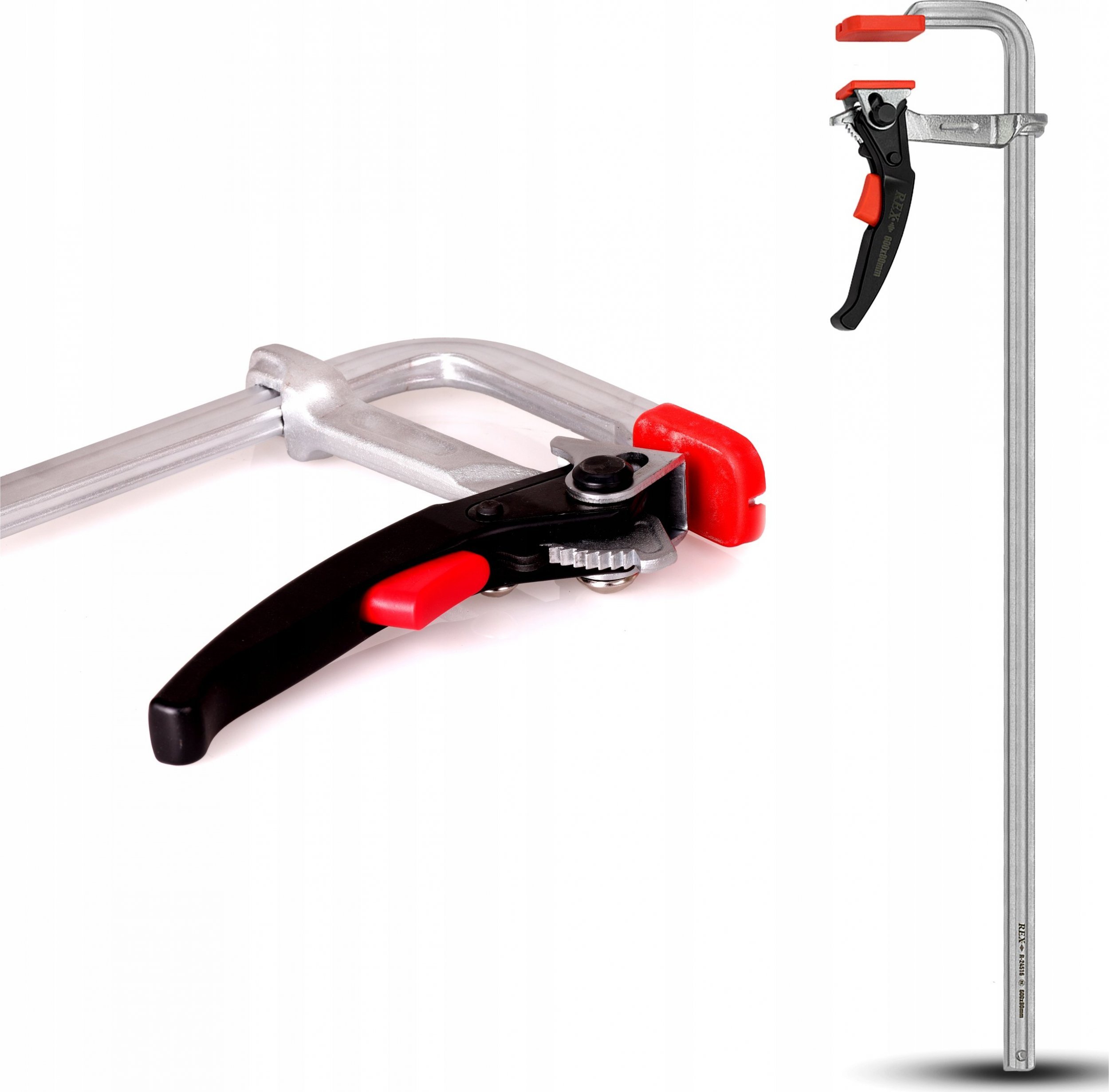 ARTPOL ŚCISK STOLARSKI 80x 600mm STALOWY KUTY + ZAPADKA