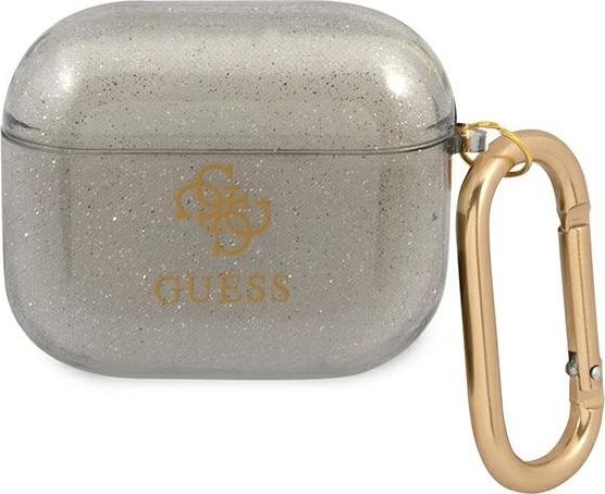 Guess Etui ochronne GUA3UCG4GK Glitter Collection do AirPods 3 szare