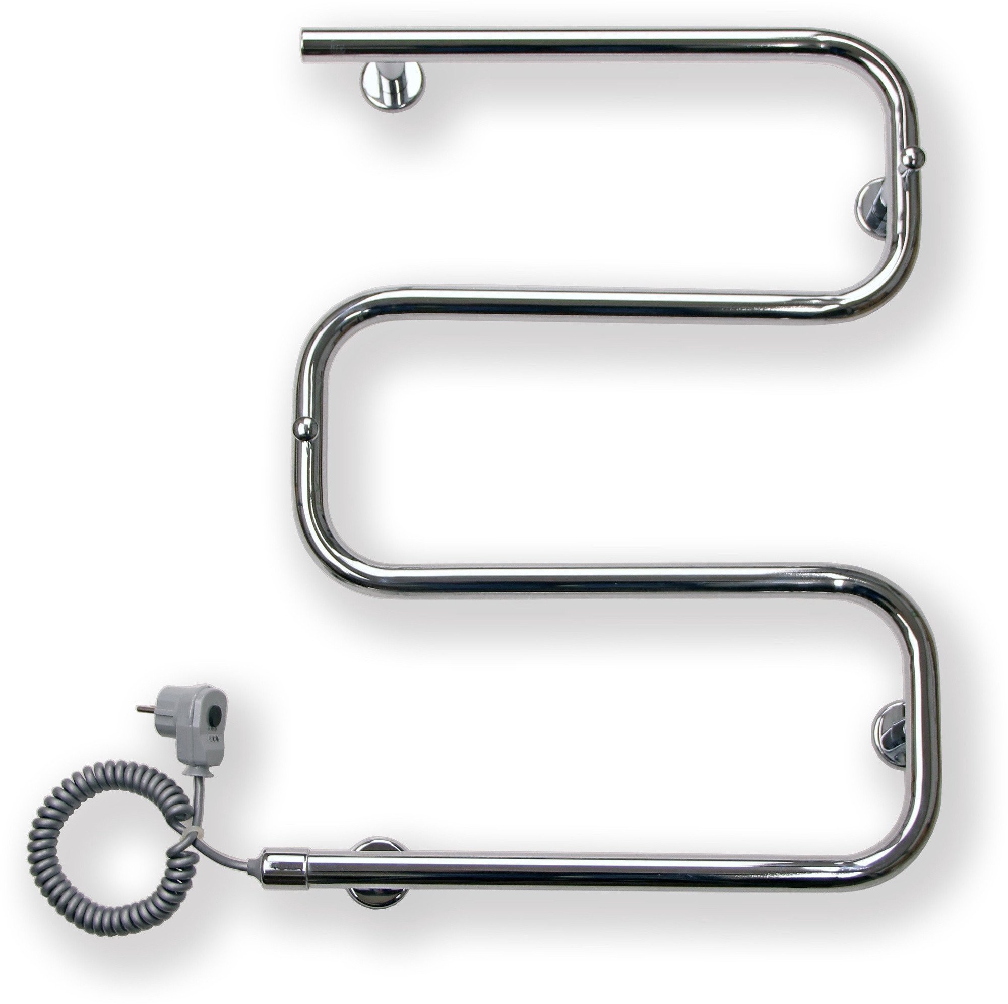 Towel dryer ELONIKA EE-3U, 660 x 500 mm, electric, 55 W, left.