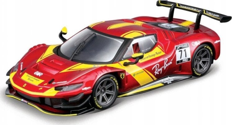 Bburago Ferrari Racing 296 GT3 2023 Red 1:43 BBURAGO