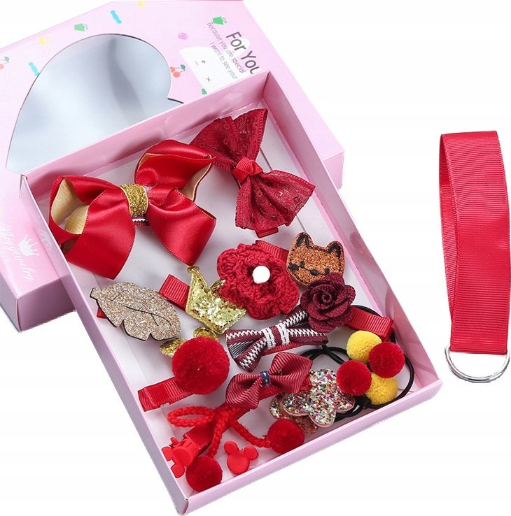 Korbi ZESTAW DZIEWCZYNKI GUMKI WŁOSÓW SPINKI PREZENT 7