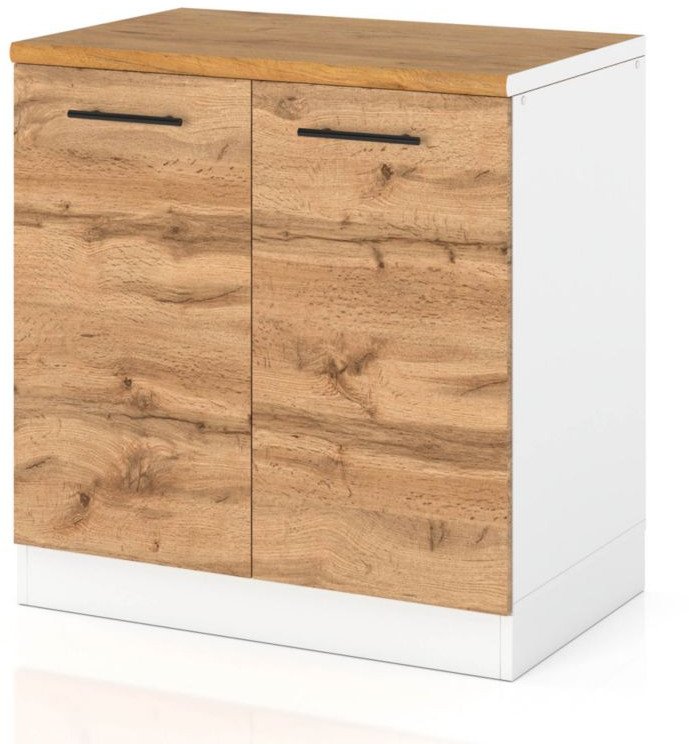 Szafka Kuchenna Stojąca Z Blatem Modułowa 80cm Spremium Dąb Wotan