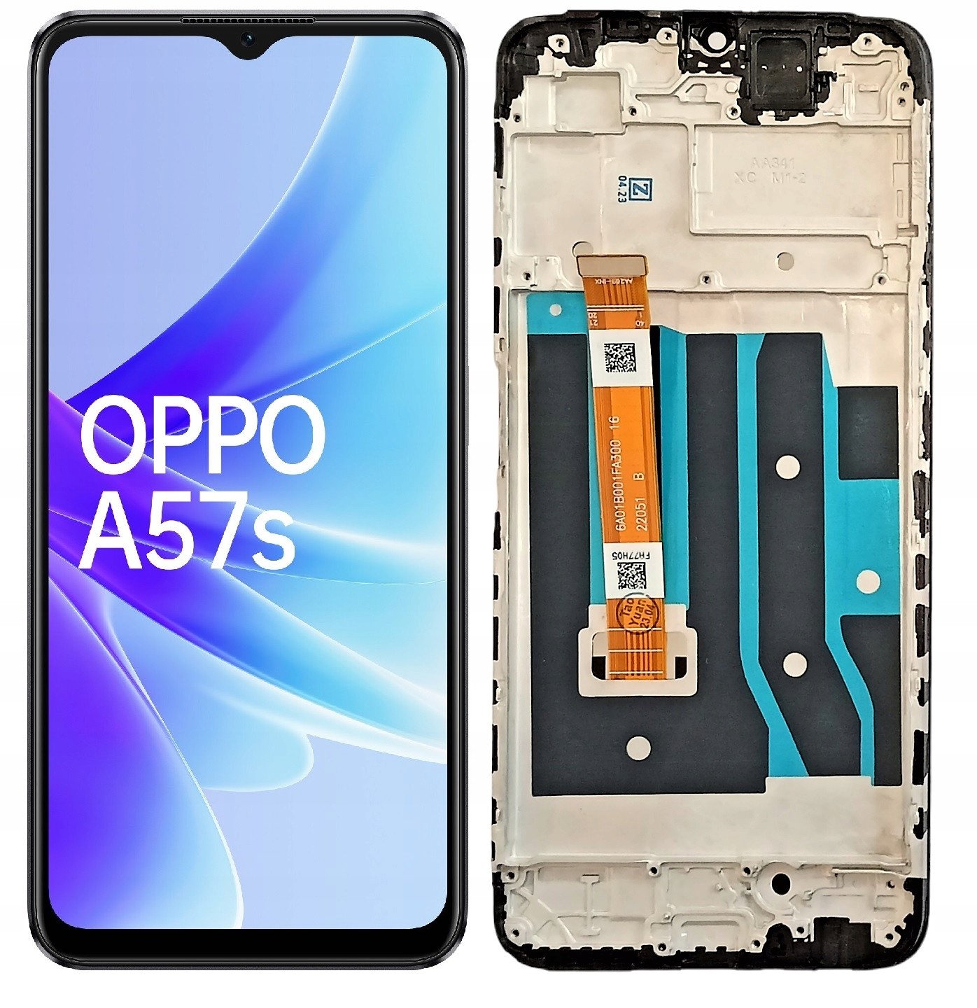 WYŚWIETLACZ EKRAN LCD DO OPPO A57S RAMKA