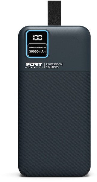 PORT CONNECT External USB-C battery integrated lamp | 30000 mAh | Blue