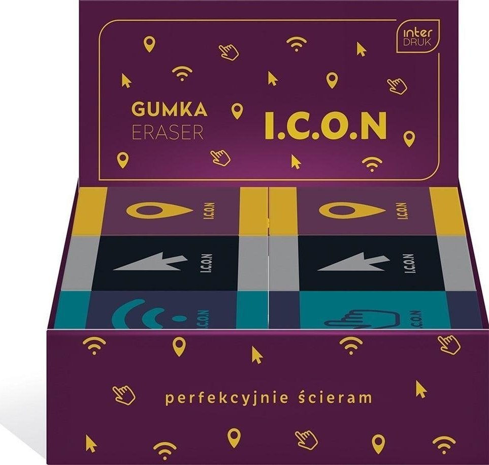 Interdruk Gumka do ścierania Icon (24szt)