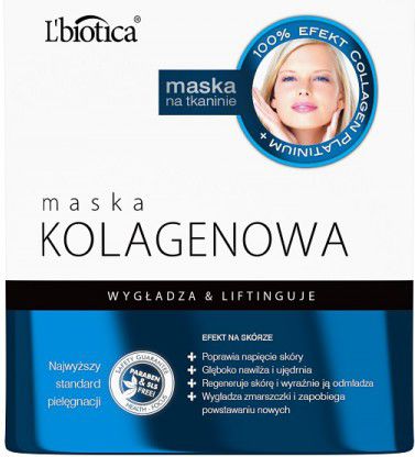Lbiotica Maska kolagenowa - Źródło młodości 23ml
