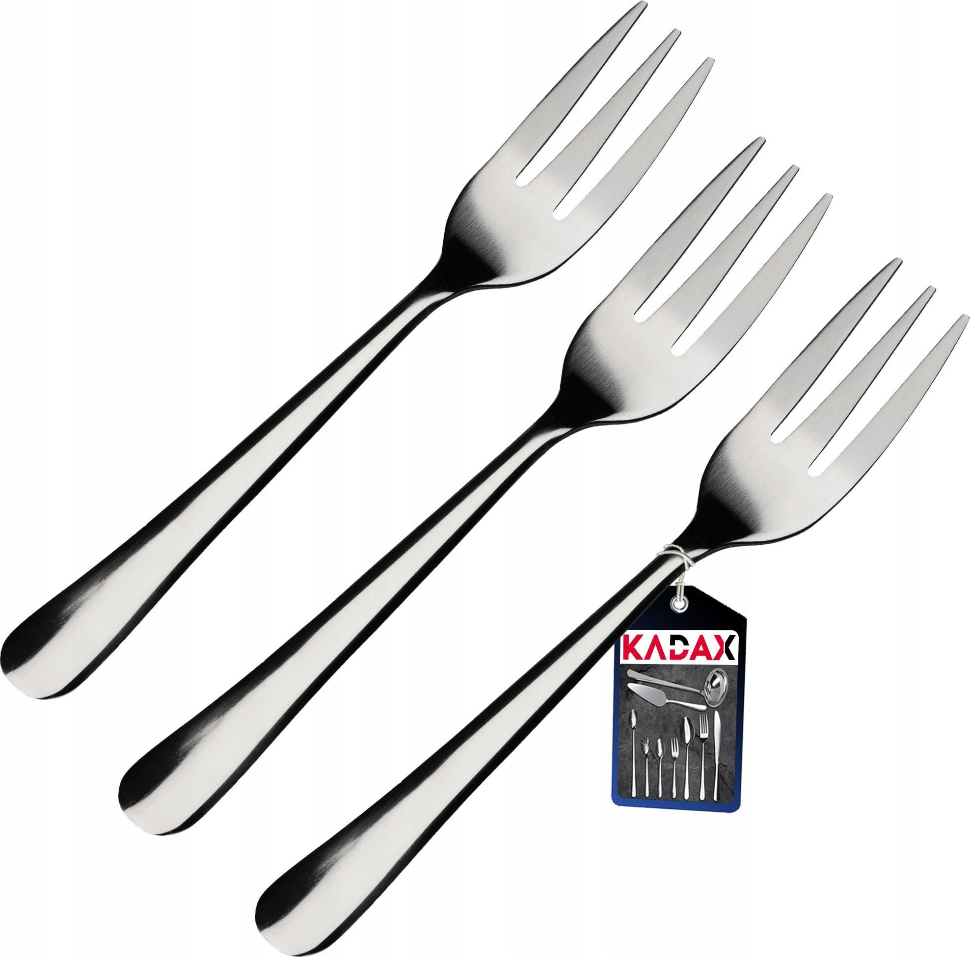 Kadax Widelce Do Ciasta 3x Widelczyki Do Deserów Tortów
