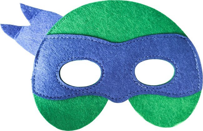 PRC FILCOWA MASKA LEONARDO ŻÓŁWIE NINJA