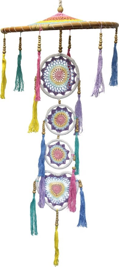 Art-Pol Łapacz Snów Tęczowy - Pastelowy 2