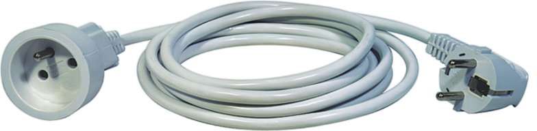 Emos Przedłużacz z uziemieniem 1 gniazdo biały 1,5m (P0111)