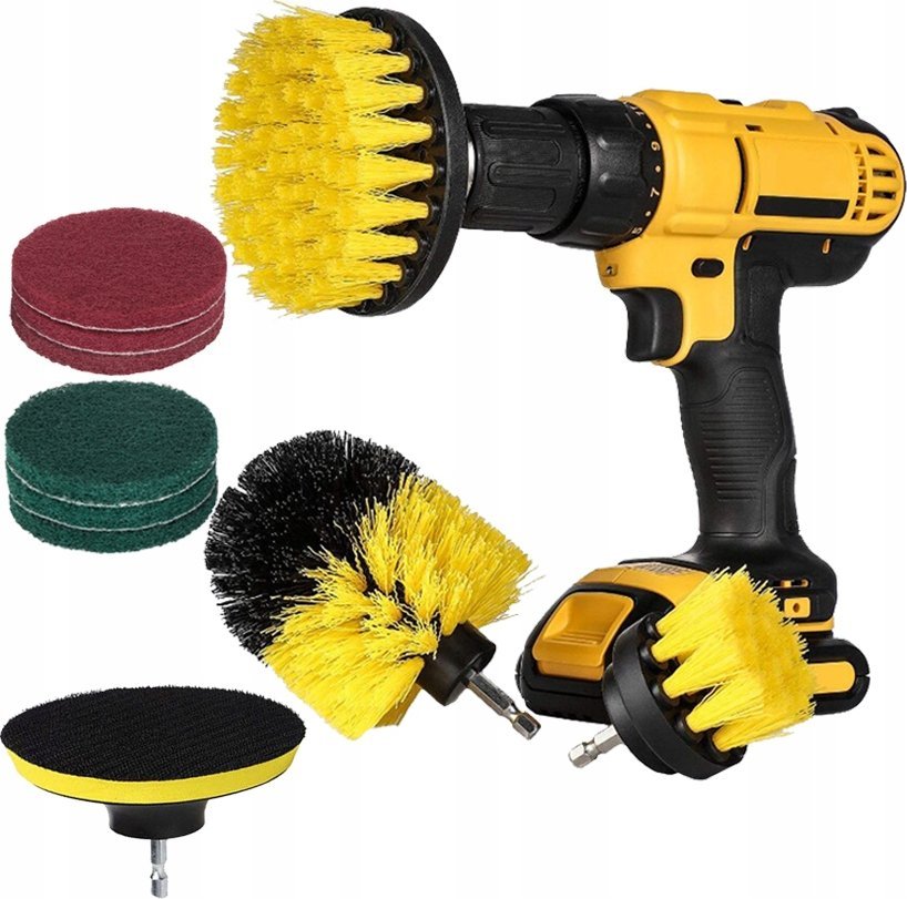 10 SZCZOTEK CZYSZCZĄCYCH NA WIERTARKĘ DB10