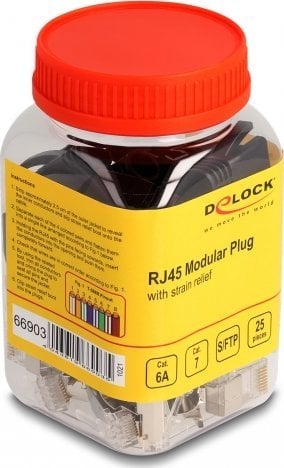 Delock DELOCK RJ45 Modularer Stecker Cat.6A, Cat.7 25er Set