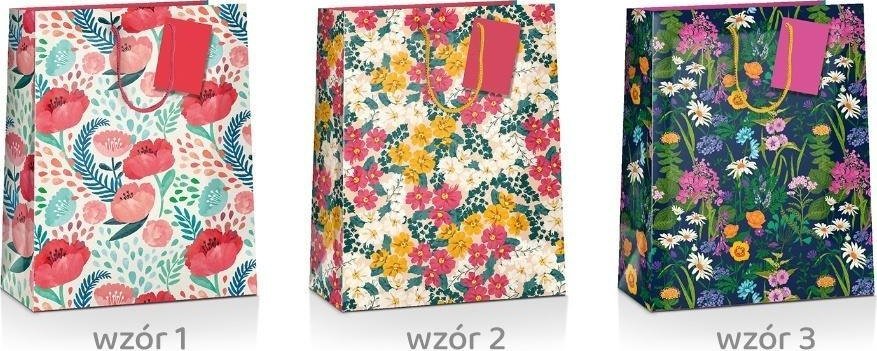 Torba prezentowa Flower 45x33x10cm MIX