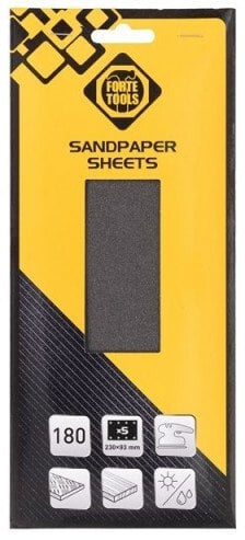 SAND PAPER W HOLES NO180 93X230 5PCS FT