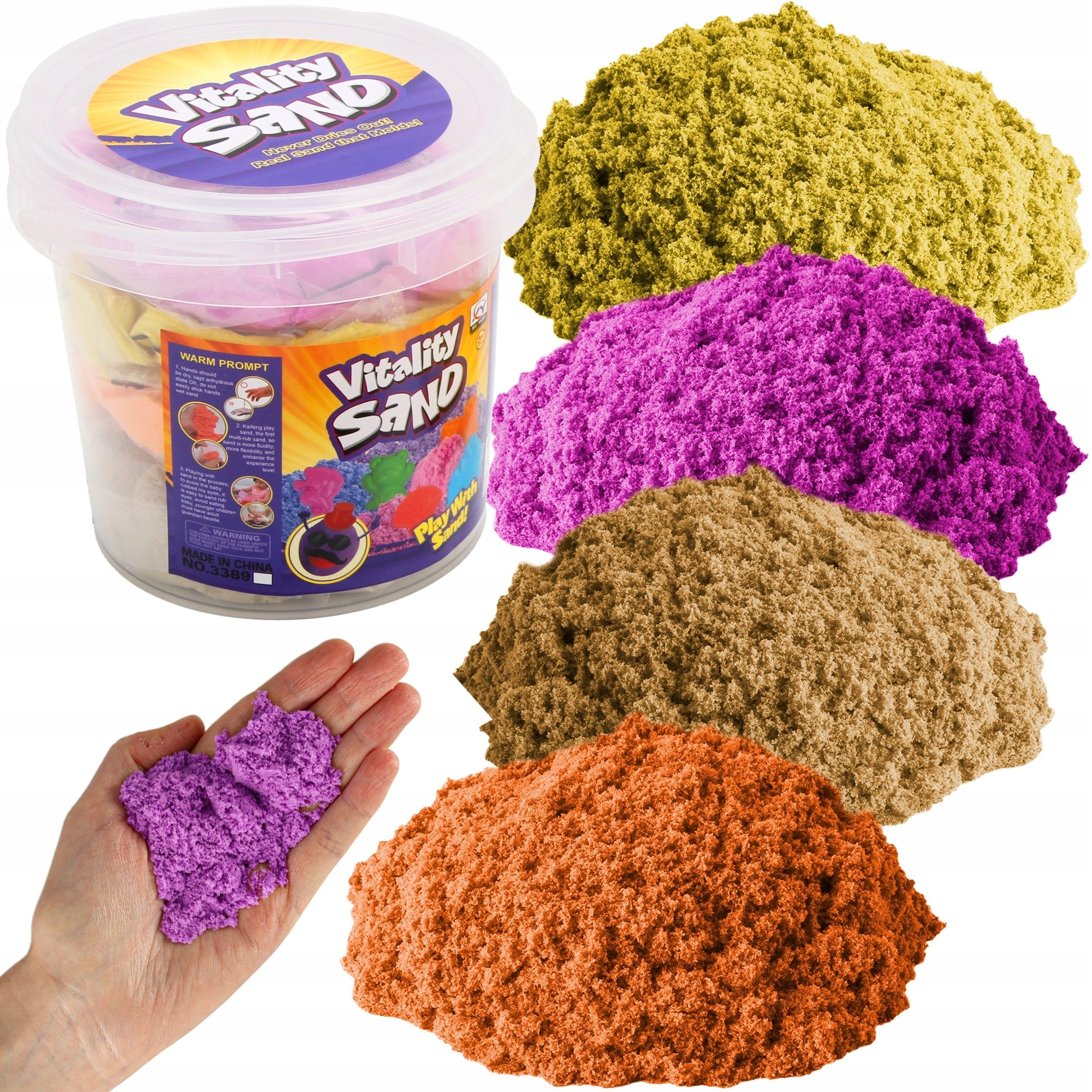 Piasek kinetyczny w wiaderku 1kg