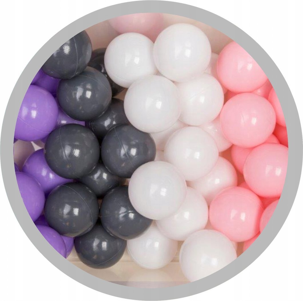 Technok Piłeczki basenowe odcienie pastel. róż.70mm 80szt