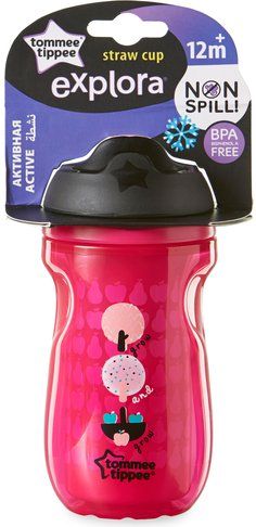 Tommee Tippee BIDON ZE SŁOMKĄ GIRL 260ML (TT0317)