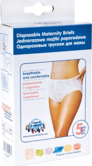 Majtki poporodowe Canpol jednorazowe z flizeliny L 5szt.
