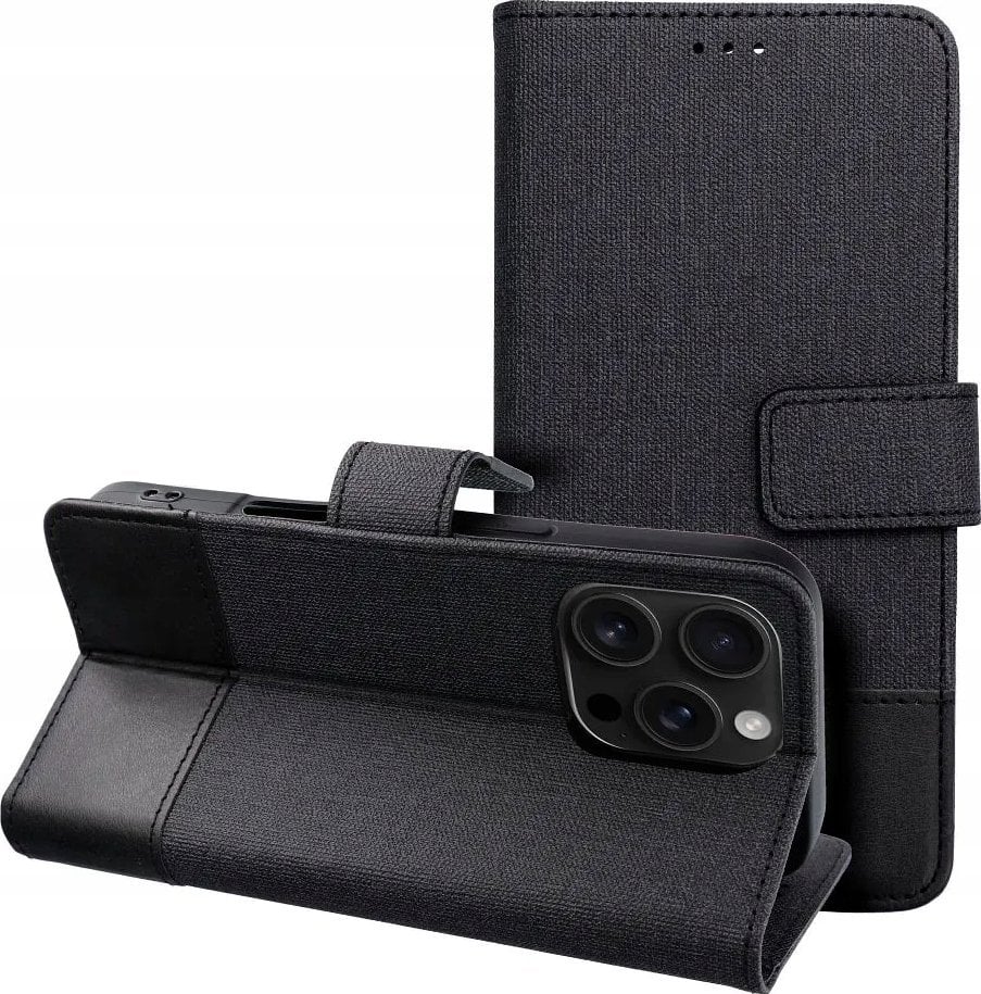 Kabura GOMMA Book do XIAOMI Redmi NOTE 14 4G (GLOBAL - 163.25mm x 76.55mm x 8.16mm) czarny