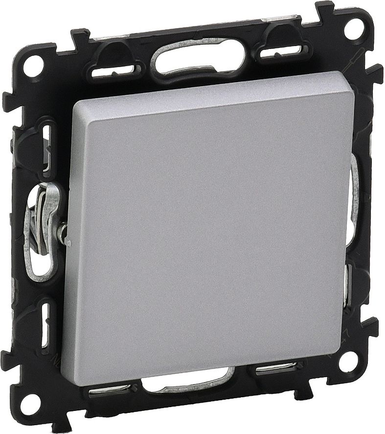 Legrand Łącznik jednobiegunowy aluminium 10AX IP20 VALENA LIFE (752301)