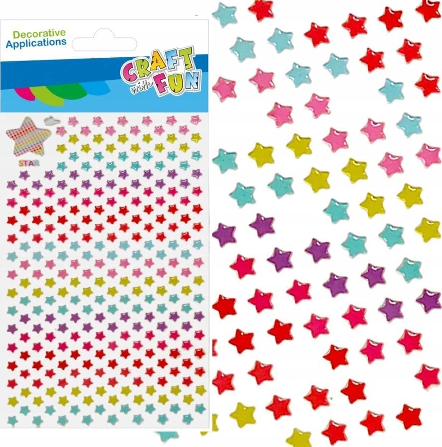 Craft with Fun OZDOBA DEK NAKLEJKI GWIAZD 261SZT CF 12/144